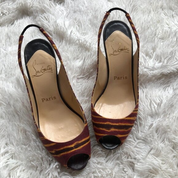 Christian Louboutin NoPrive Slingback heels 85 mm - Picture 3 of 8